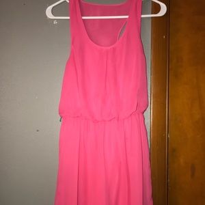 Hot pink dress